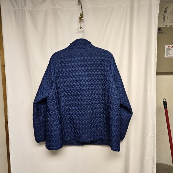 Lands End Women's Primaloft Packable Jacket Neptune Blue 2X - Picture 6 of 6